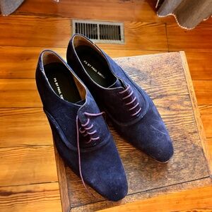 New unworn Paul Smith Blue Suede Lace up, Shoes